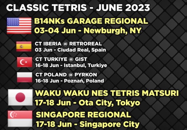 Classic Tetris World Championship – 2023 CTWC LIVE Oct. 13-15!!